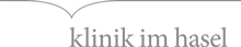 Logo der Klinik im Hasel