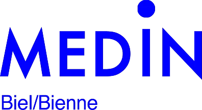 Logo des Medin Biel/Bienne, Localmed Ärztezentrum Biel, Centre Medical Bienne Gare