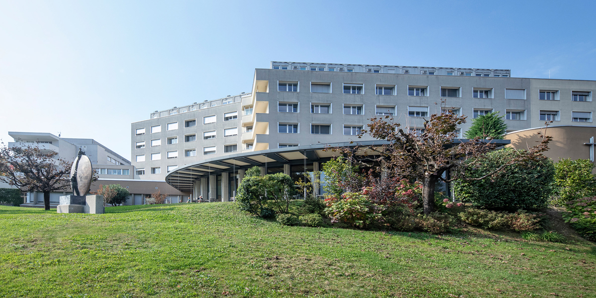 Aussenaufnahme des Gebäudes der Clinica Moncucco